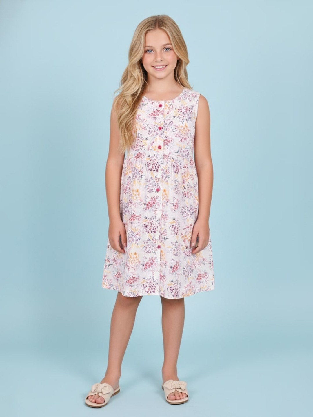 GIANNA Girls Printed A-Line Dress