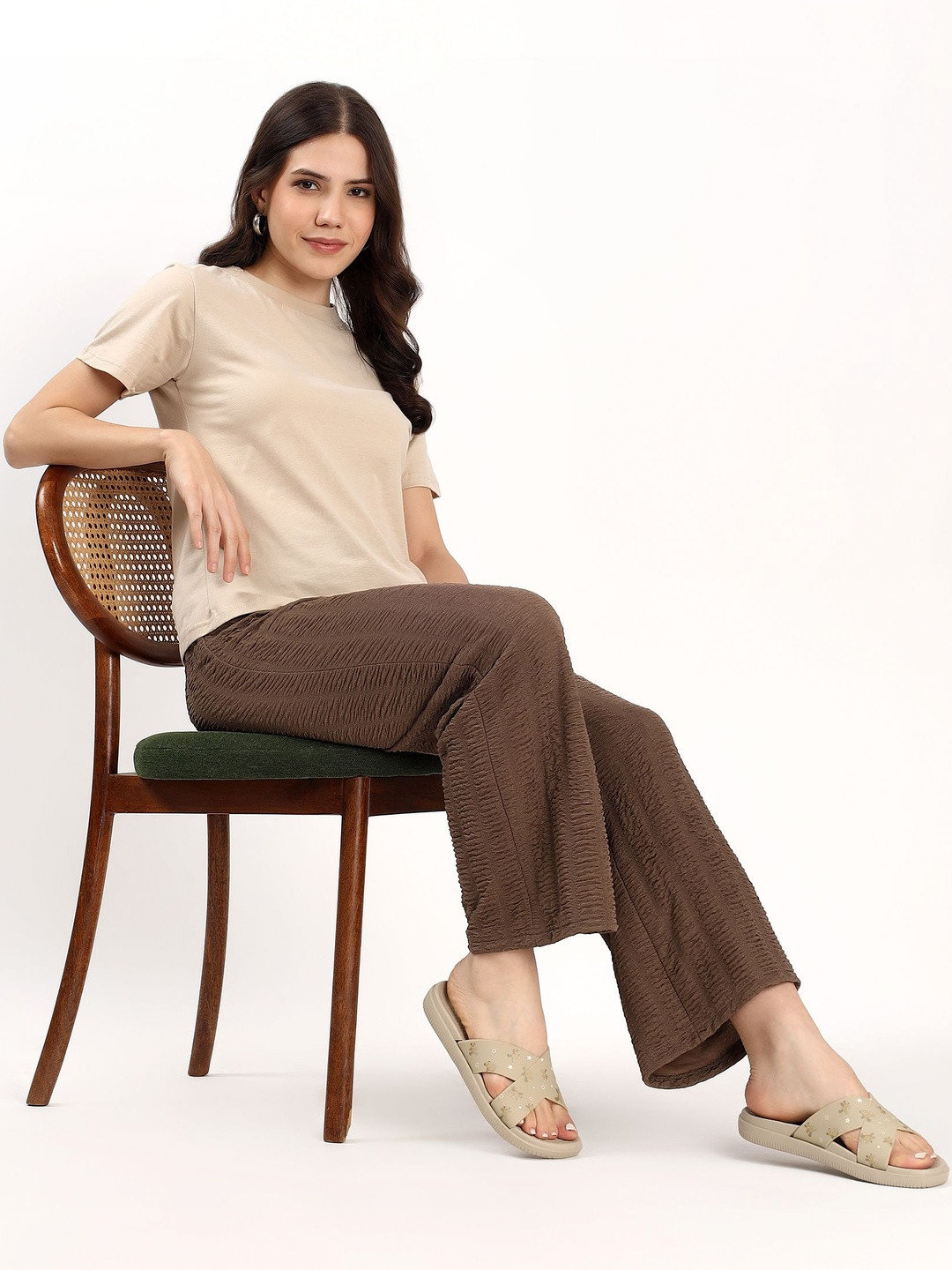 CASSIEY Women Printed Rubber Sliders
