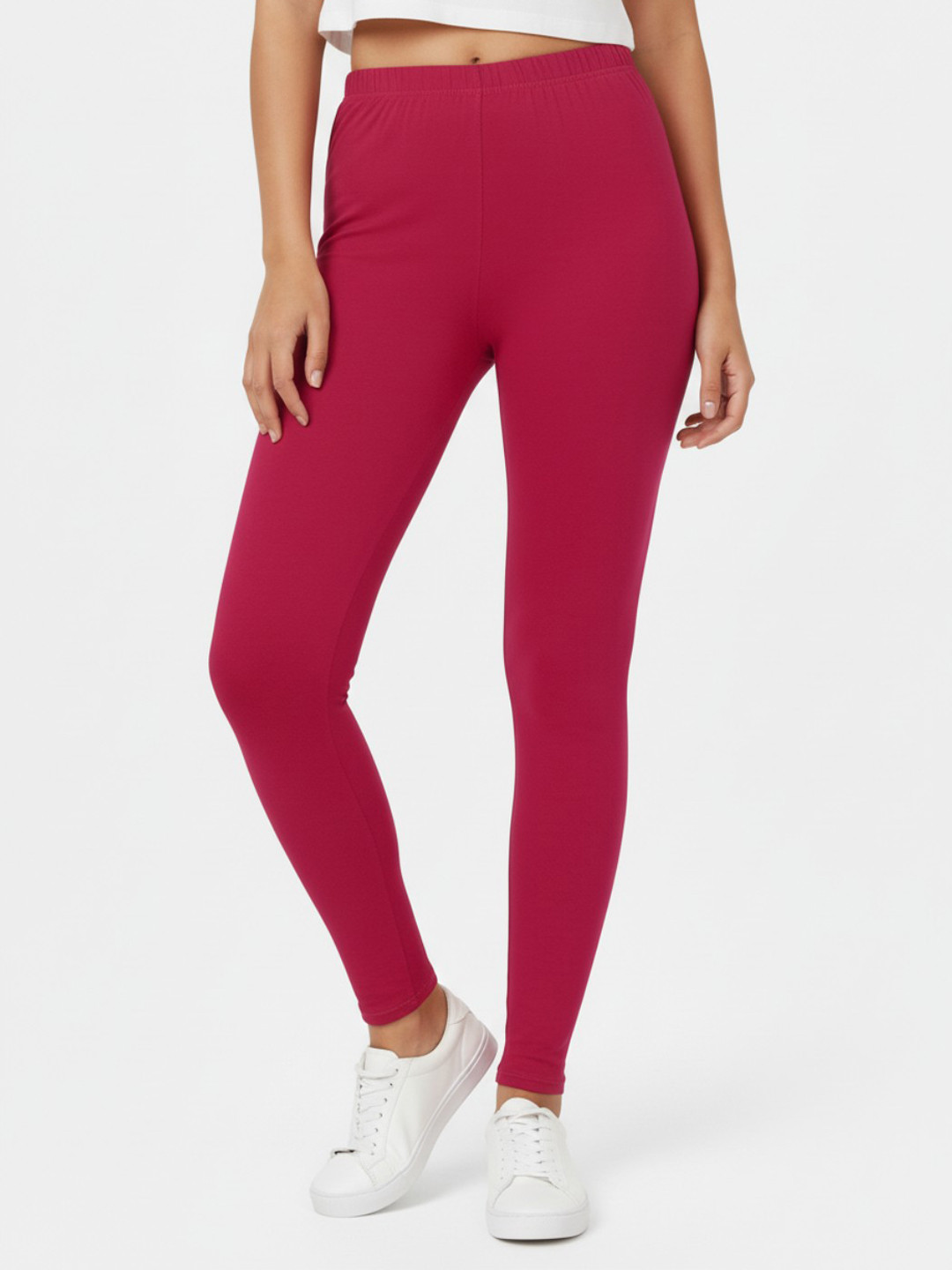 AIOQ Pure Cotton Ankle Length Leggings