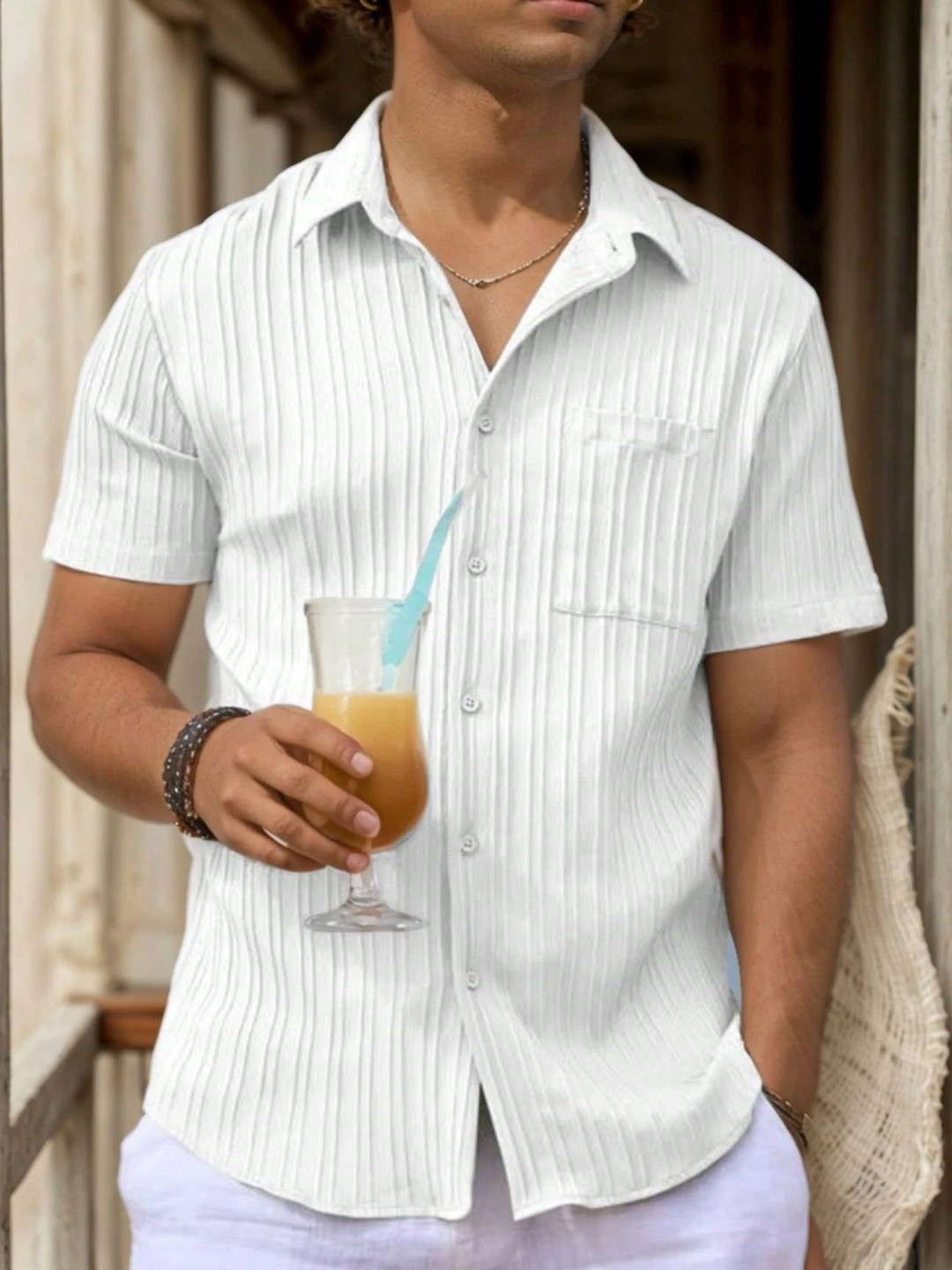 ZELINCO Men Casual Shirt