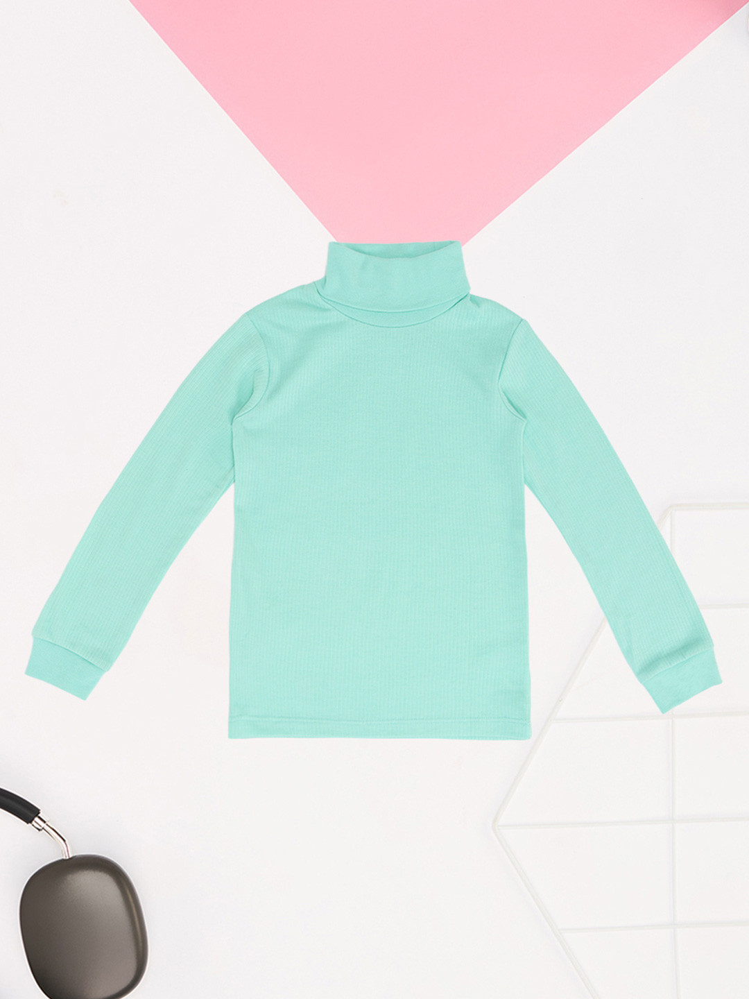 Pantaloons Junior Girls High Neck Cotton Thermal Top