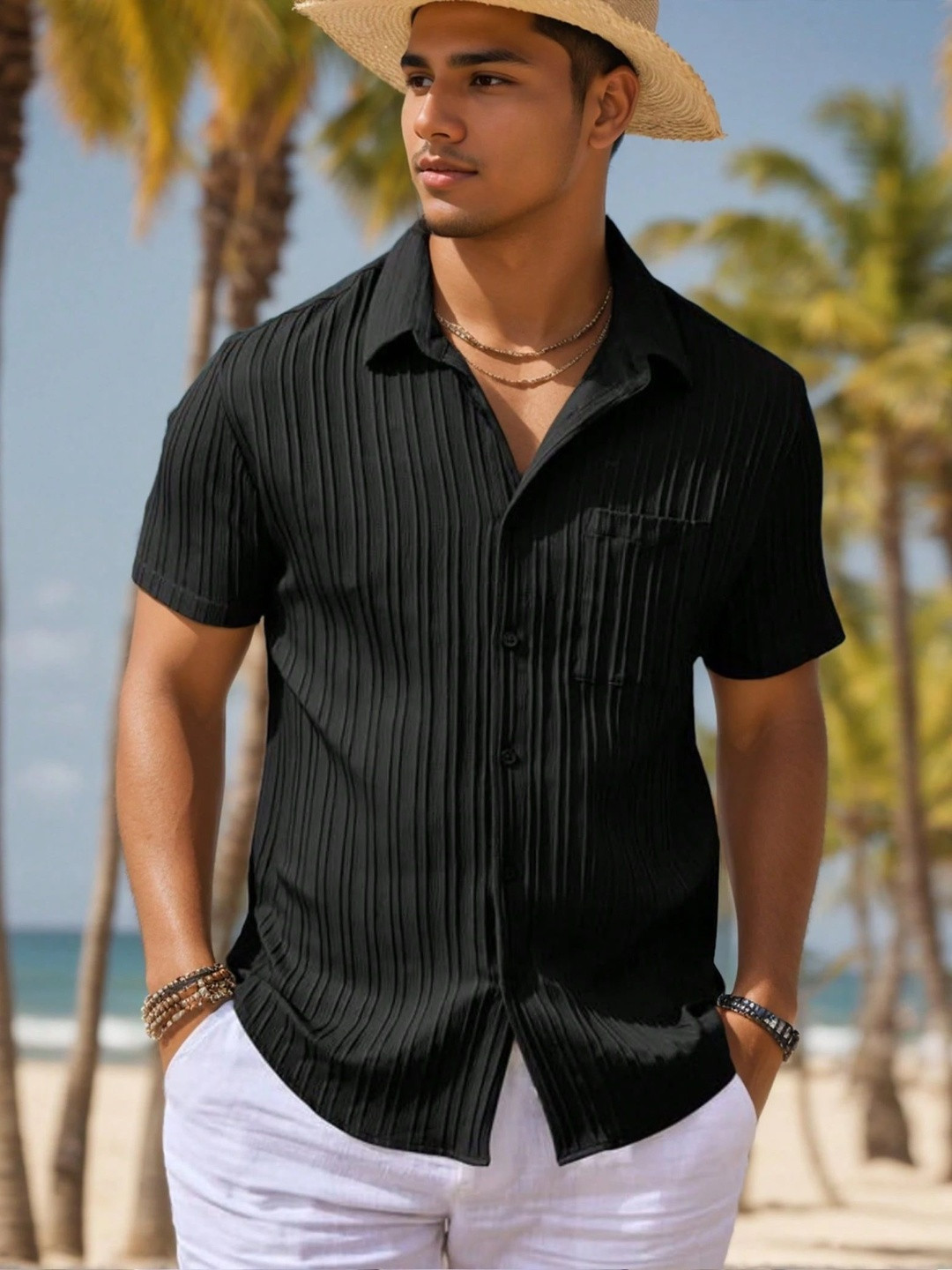 ZELINCO Men Casual Shirt