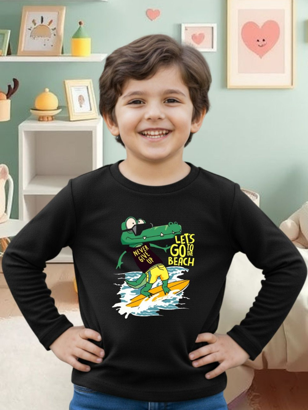 Rigo Kids Typography Printed T-shirt