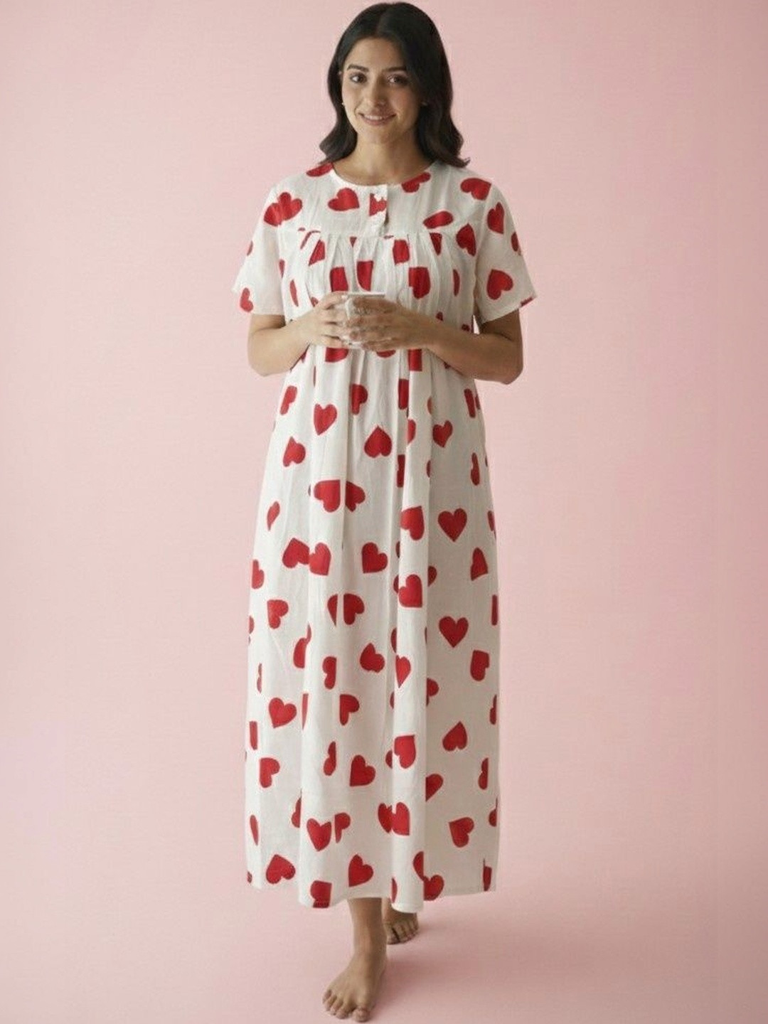 BAESD Printed Maxi Nightdress