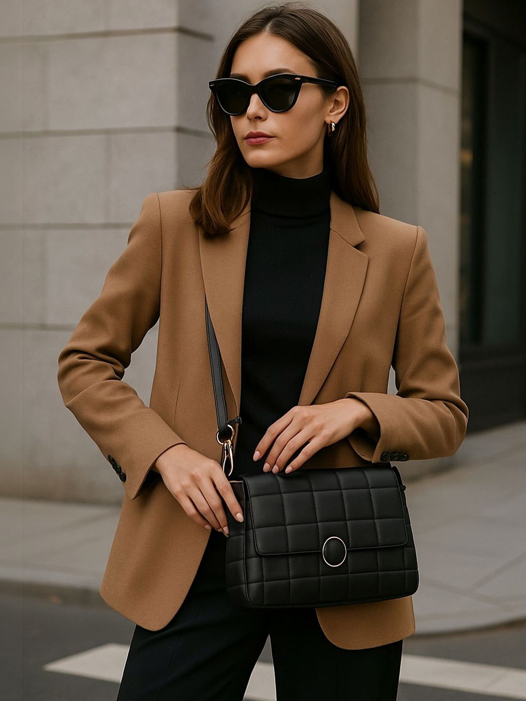 CATCHY Sling Bag with Quilted