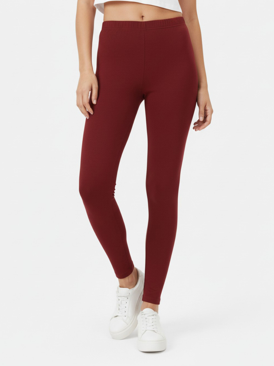 AIOQ Pure Cotton Ankle Length Leggings