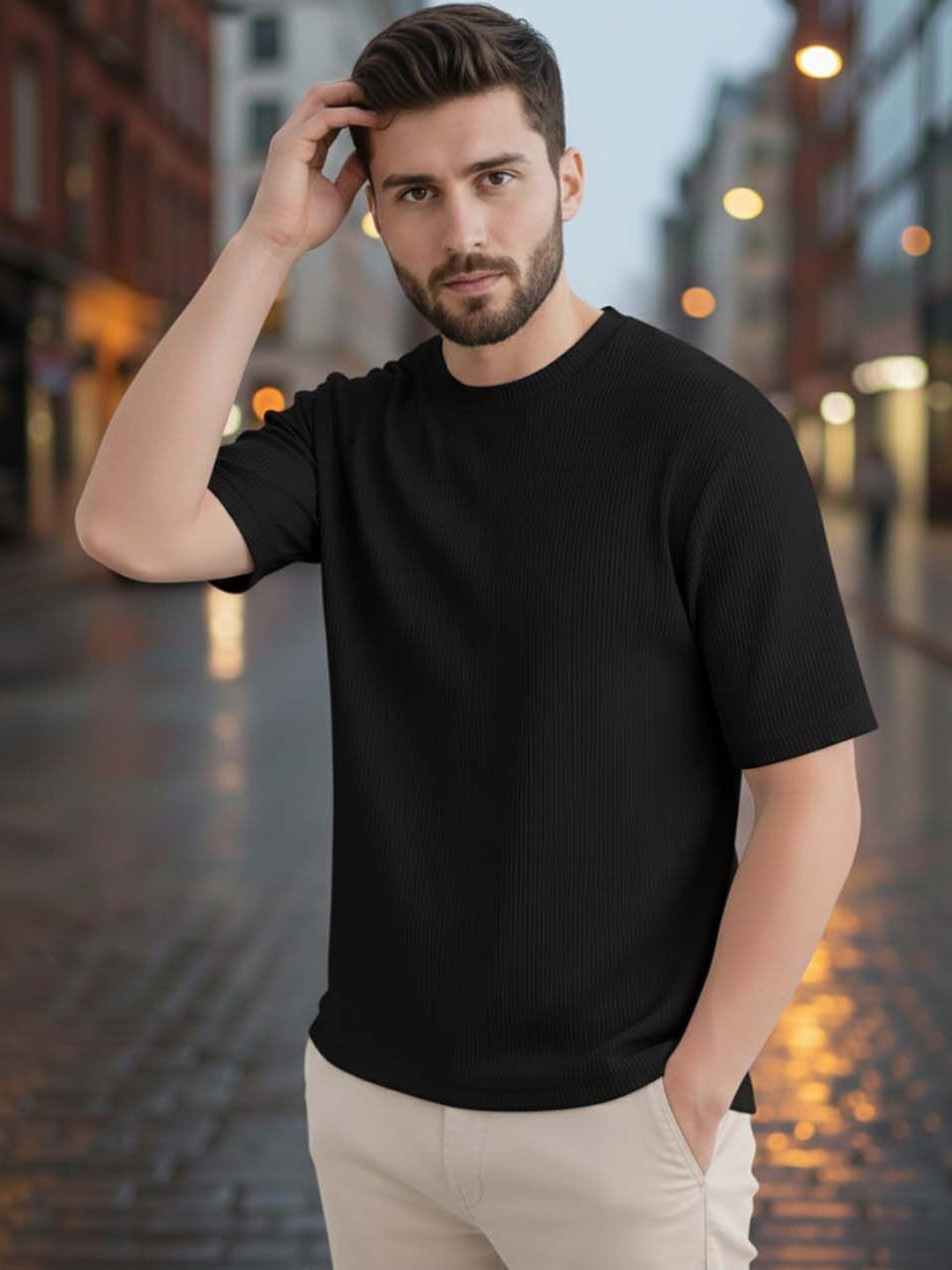 GENZILOOKS Men Organic Cotton T-shirt