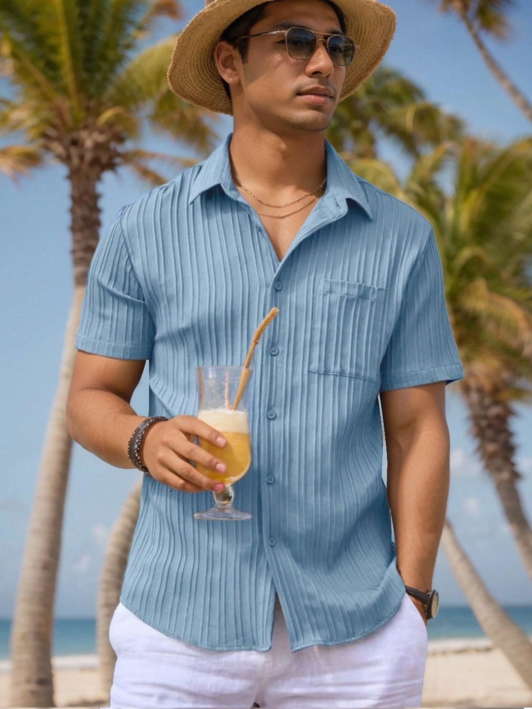 ZELINCO Men Casual Shirt