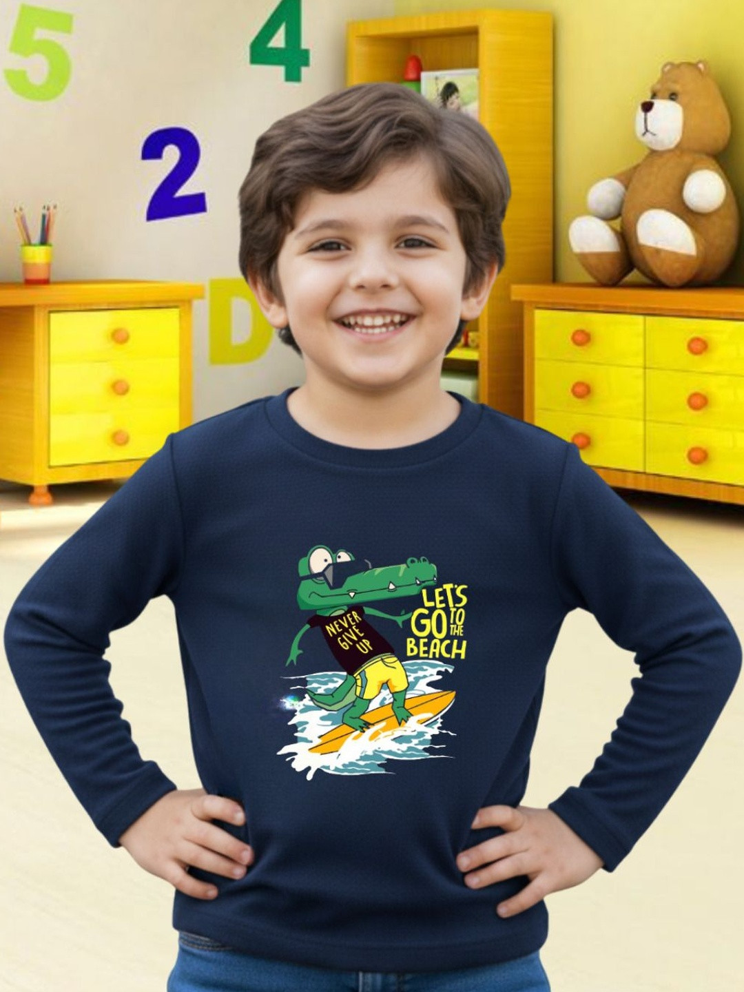 Rigo Kids Typography Printed T-shirt