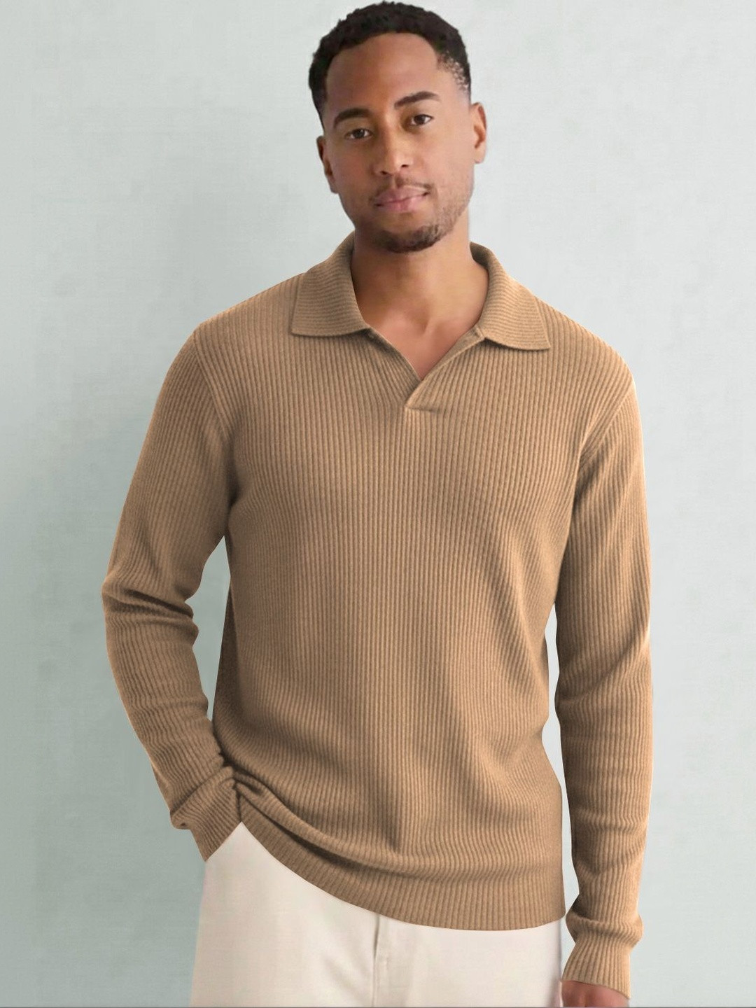 KAJARU Men Polo Collar T-shirt