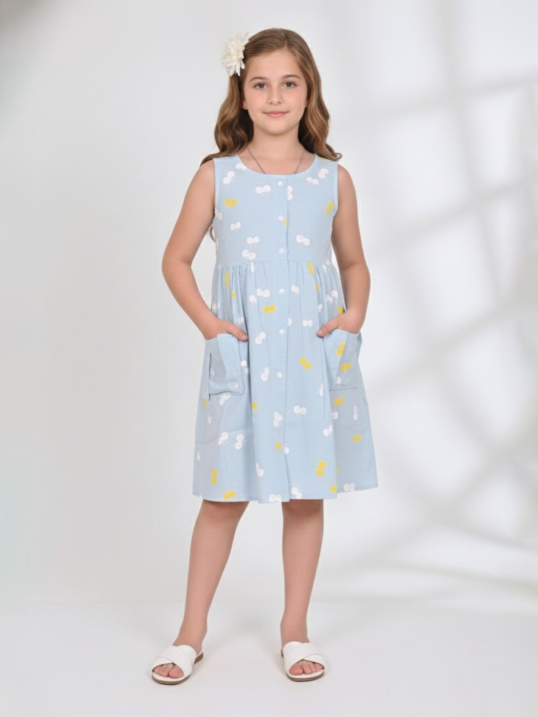 GIANNA Girls Pure Cotton A-Line Dress