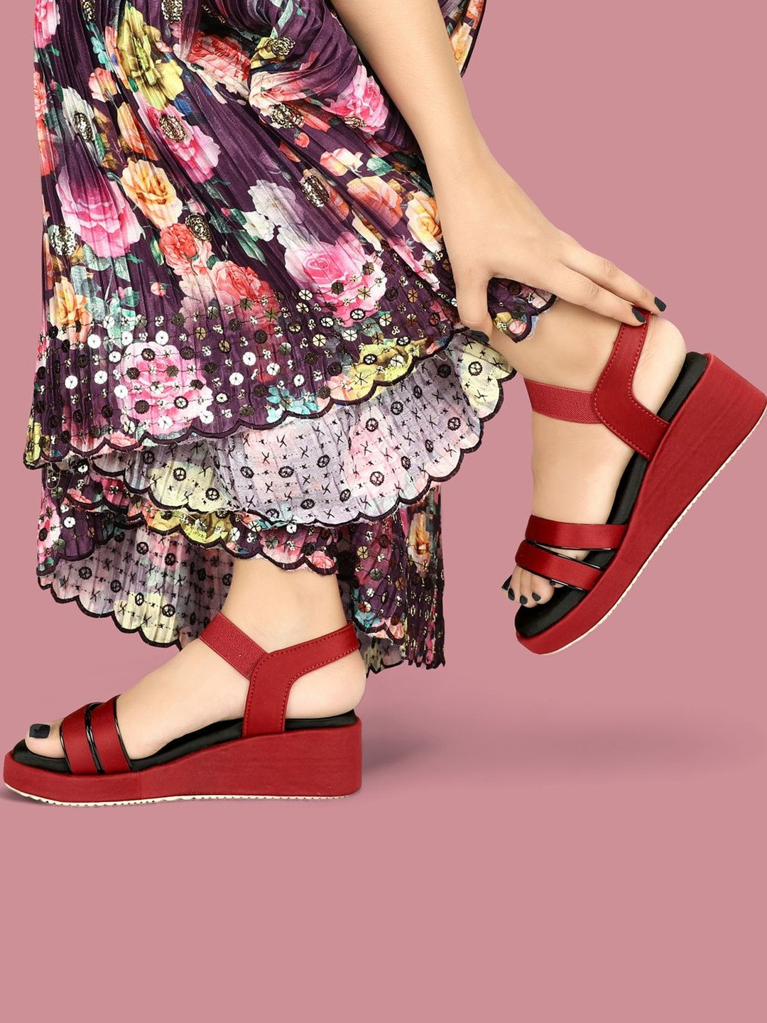 RIMEZS Wedge Sandals