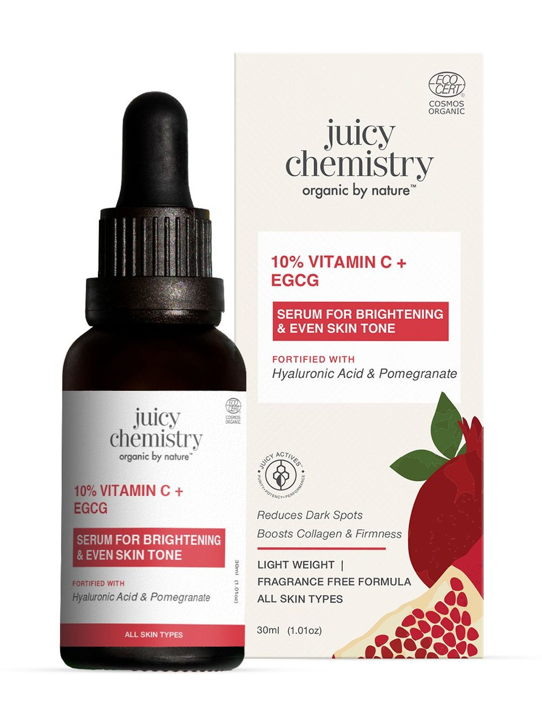 Juicy Chemistry 10% Vitamin C + EGCG Serum- 30 ml
