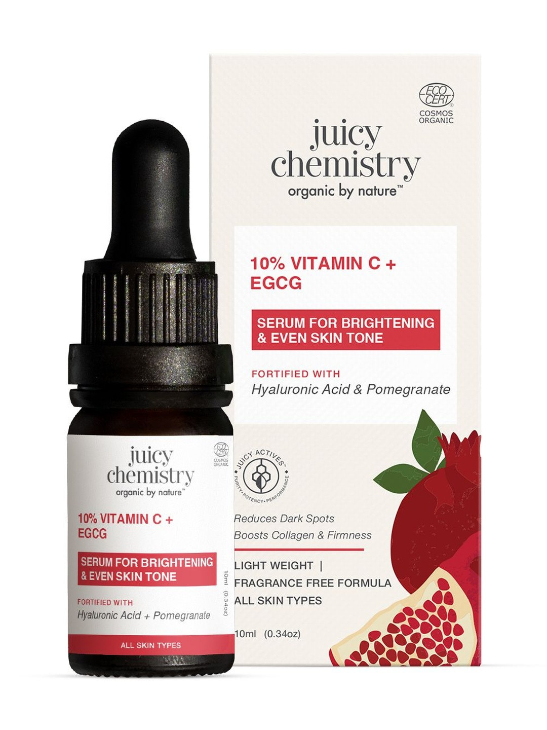 Juicy Chemistry 10% Vitamin C + EGCG Serum- 10 ml