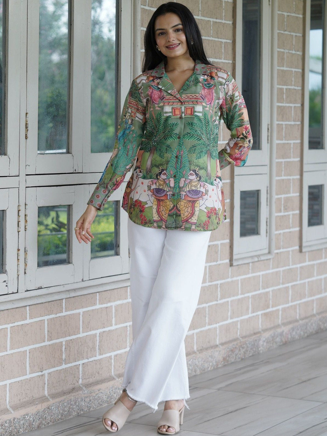 Ekana Women Standard Printed Casual Shirt