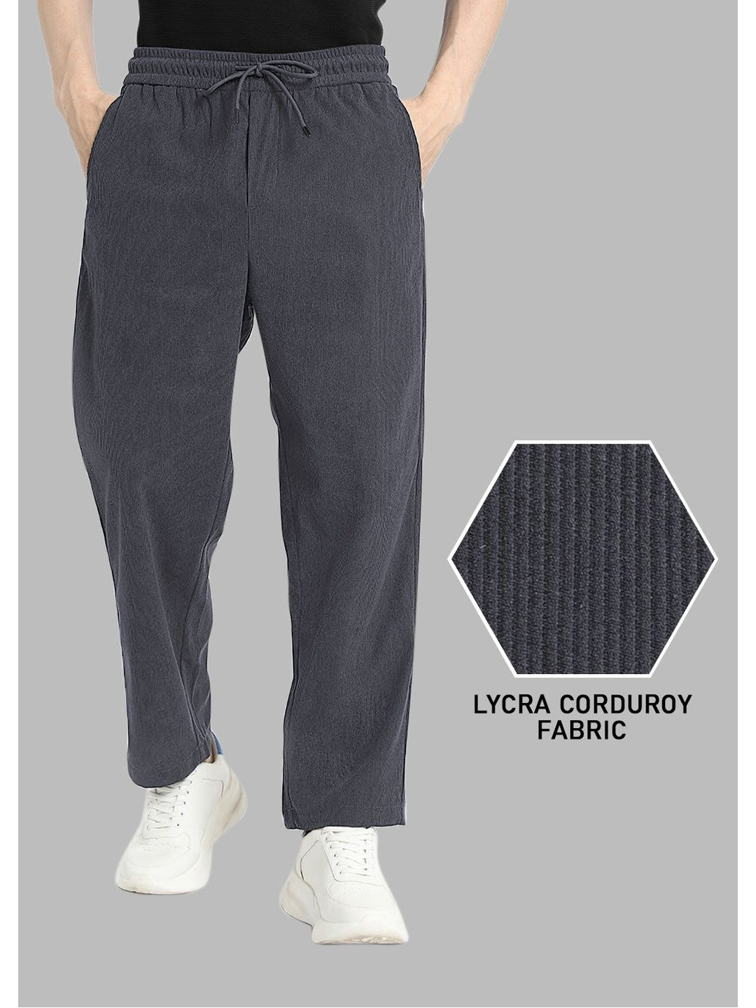 JAMES&GEORGE Men Mid Rise Track Pants