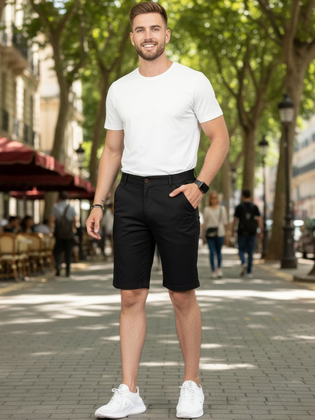 JAMES&GEORGE Men Running Shorts