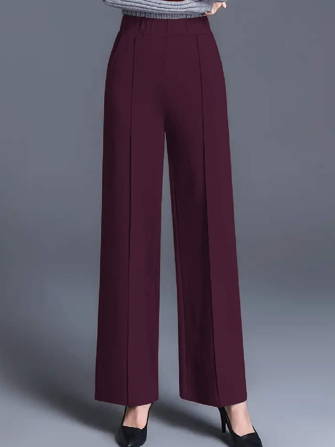 JAMES&GEORGE Women Relaxed Easy Wash Trousers