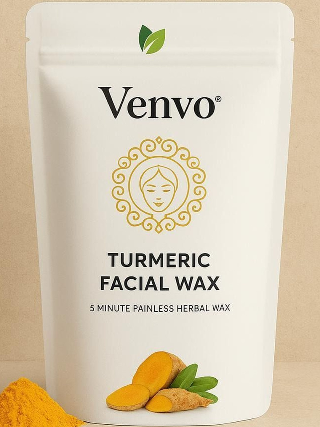 VENVO Painless Turmeric Facial Wax - 100 g