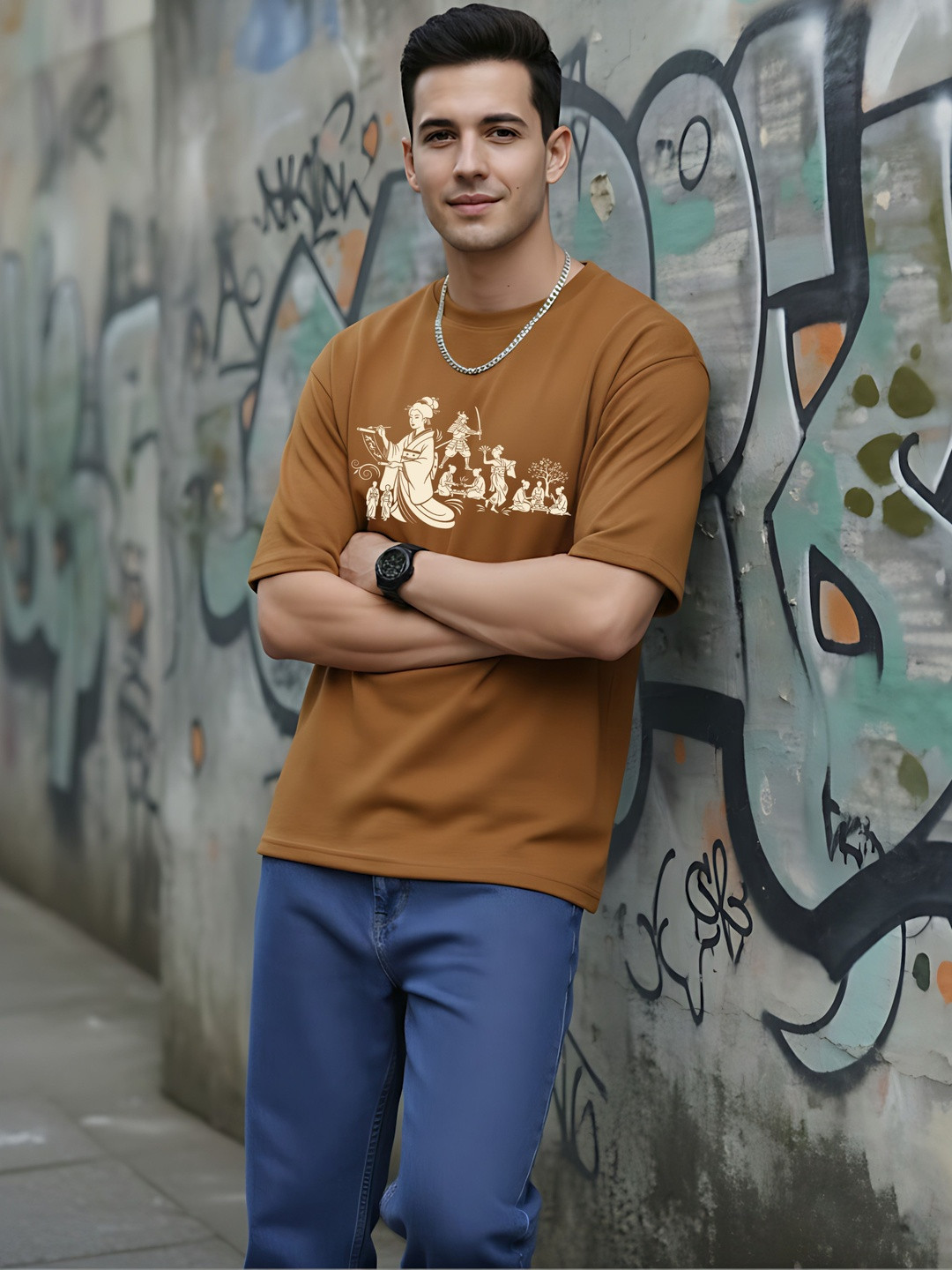 Moda Rapido Men Printed T-shirt