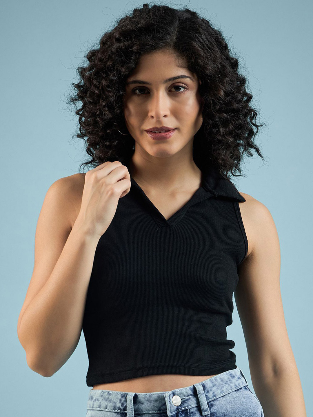 GLOWBERRY Cotton Crop Top
