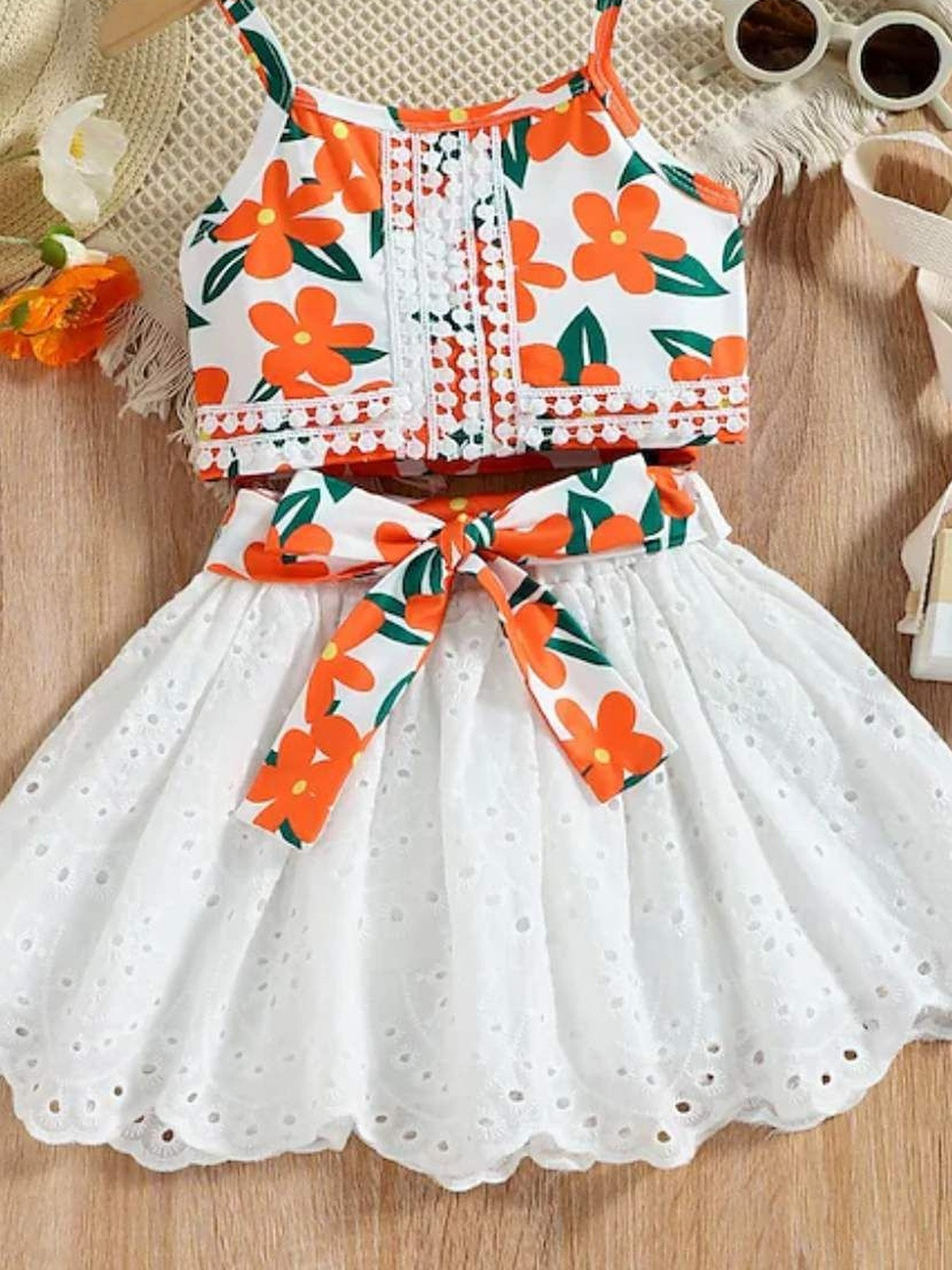 MENSBIT Floral Fit & Flare Dress