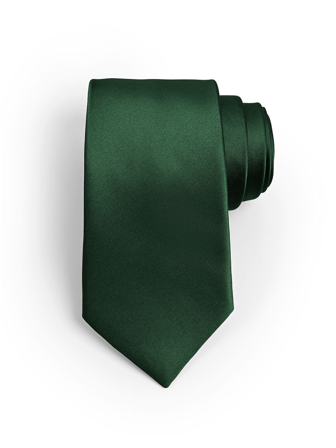 Cazzano Men Green solid Skinny Tie