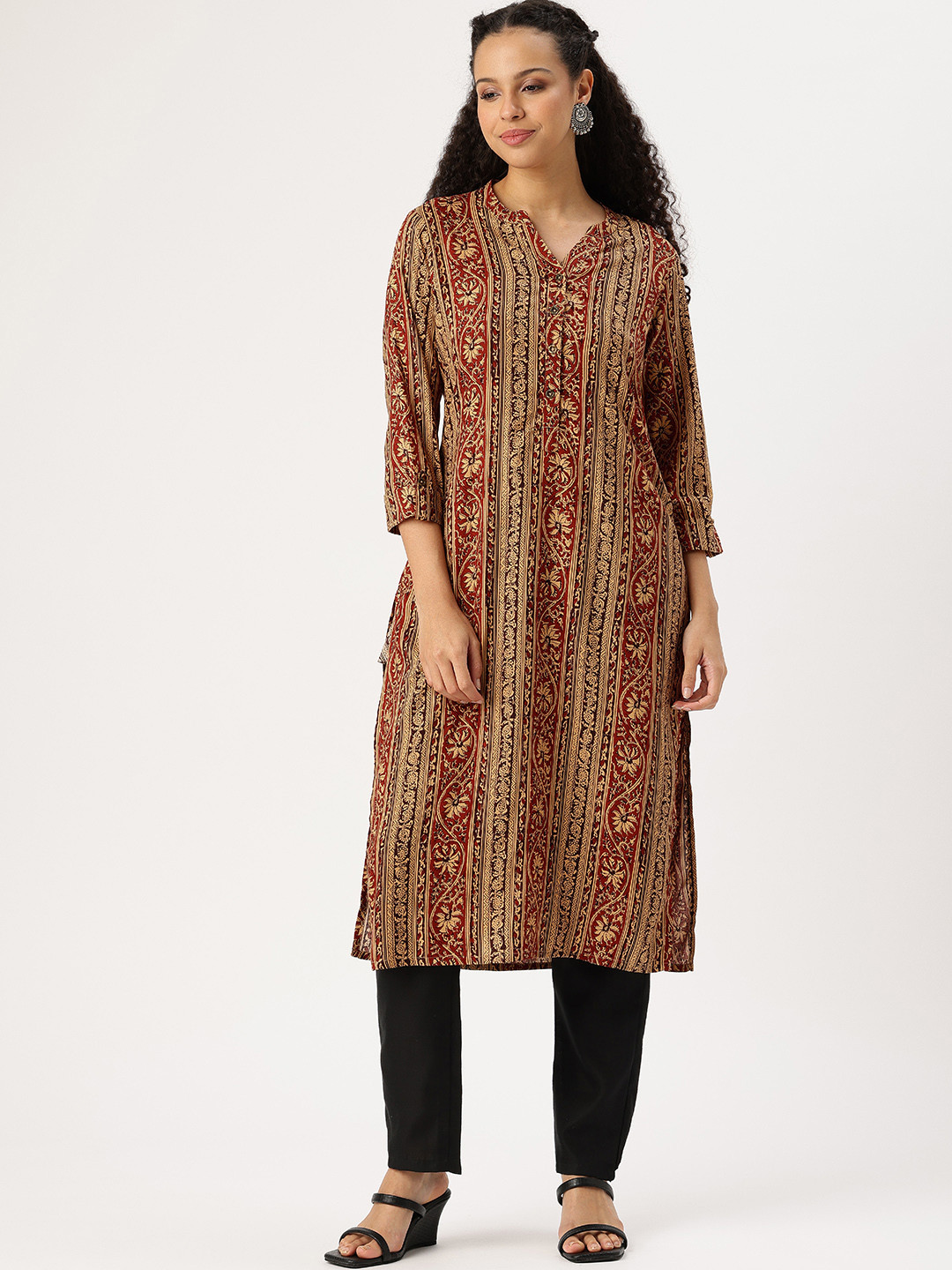 AMUKTI Ethnic Motifs Printed Kurta