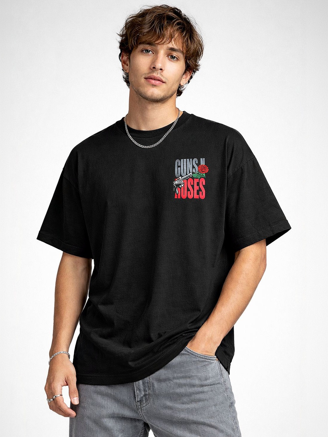 Guns N' Roses Graphic Oversized T-shirt