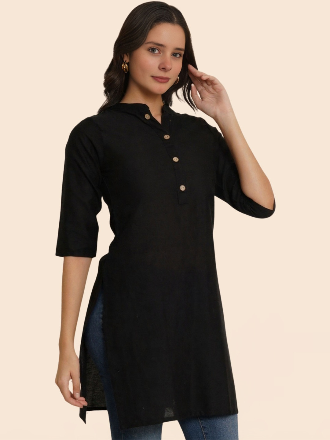 Hyba Women Floral Floral Khadi Kurta