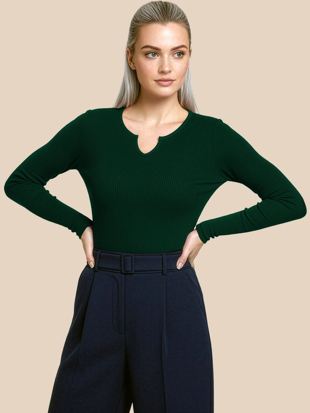Navyankaa Keyhole Neck Top