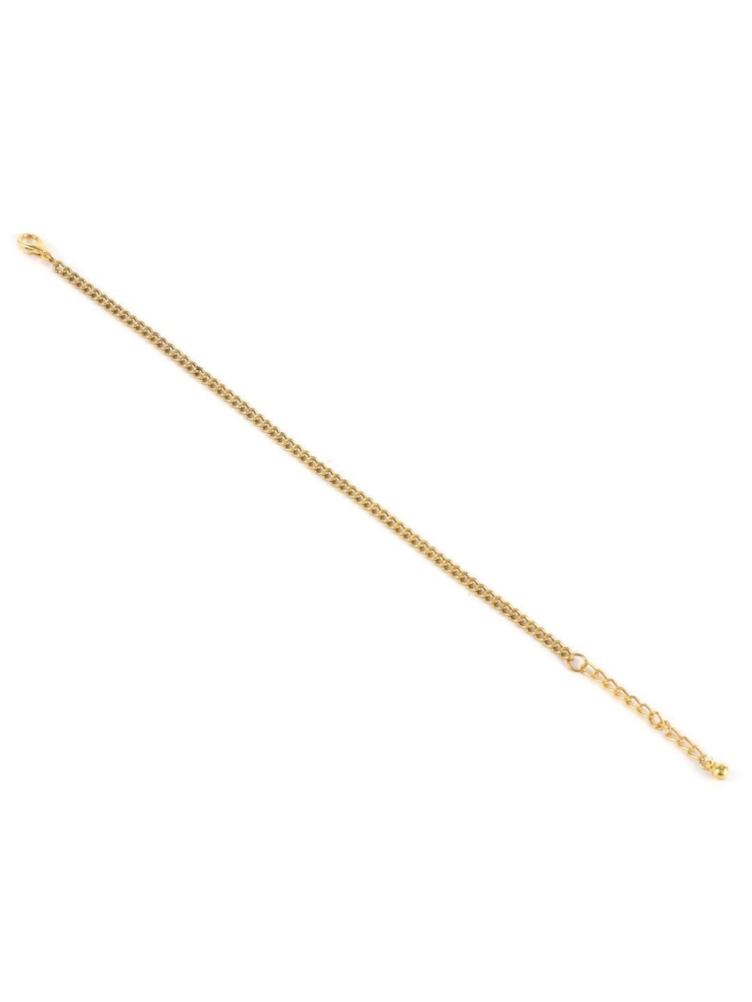 StyleCast Women Brass Gold-Plated Charm Bracelet