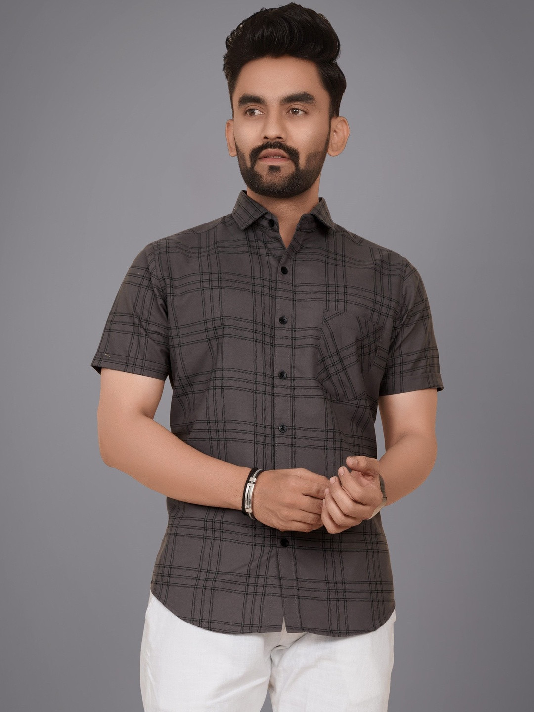 Metronaut Men Checked Casual Shirt