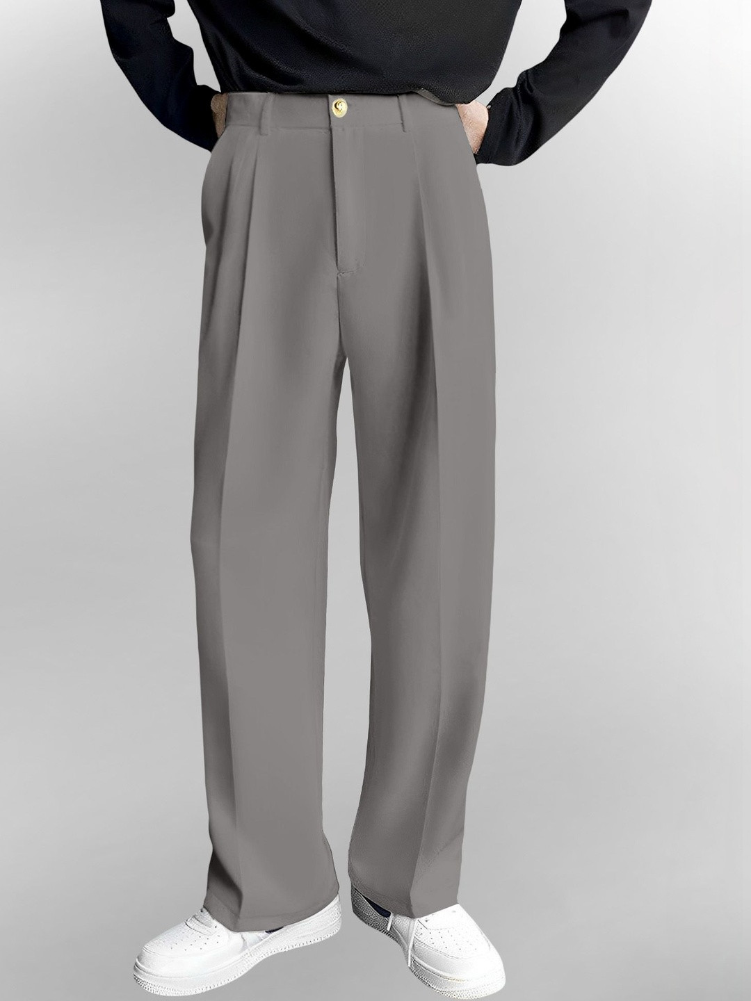 FTX Men Relaxed Loose Fit Pleated Trousers