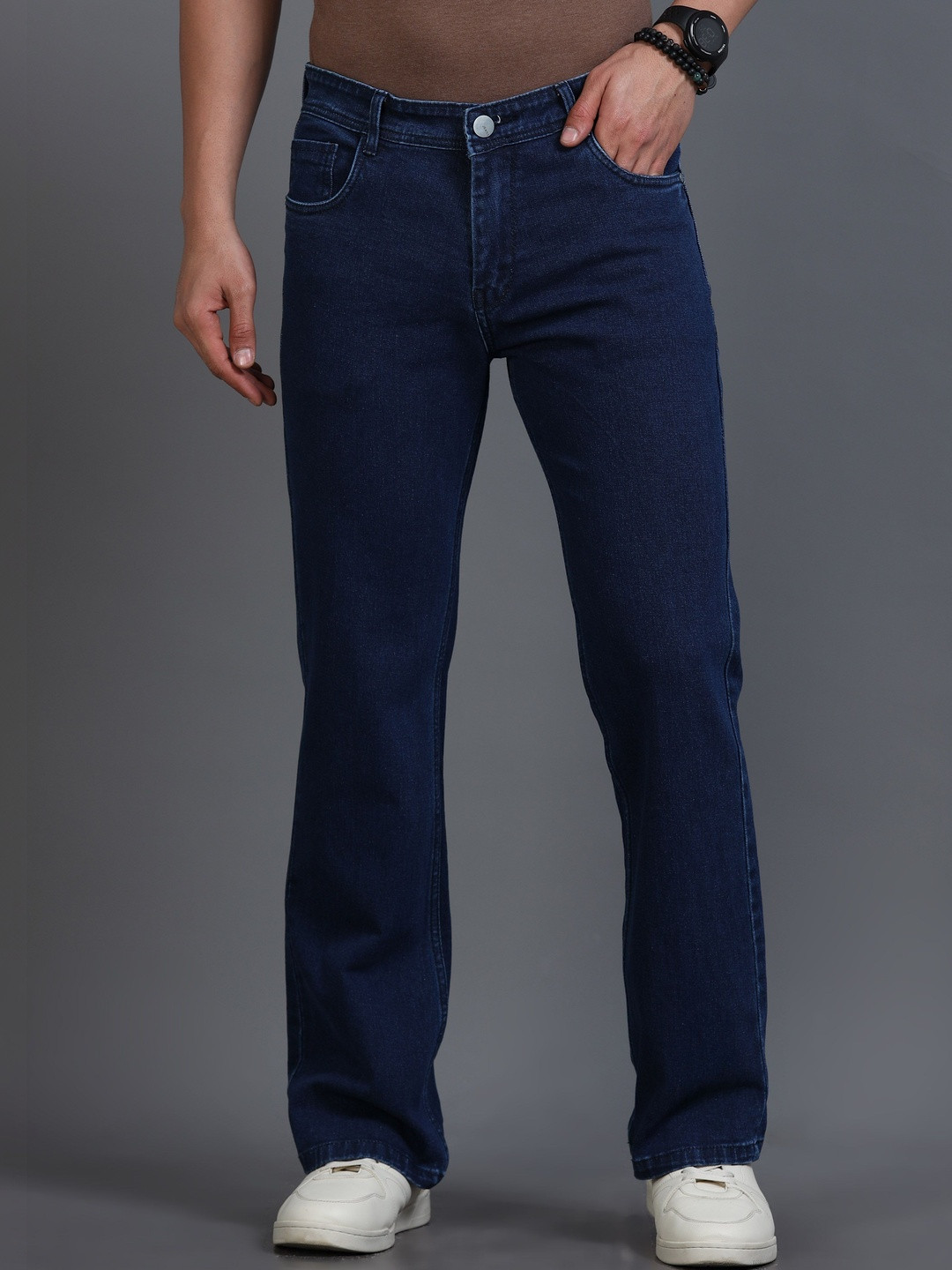 Kolor Fusion Men Smart Bootcut Mid-Rise Stretchable Jeans