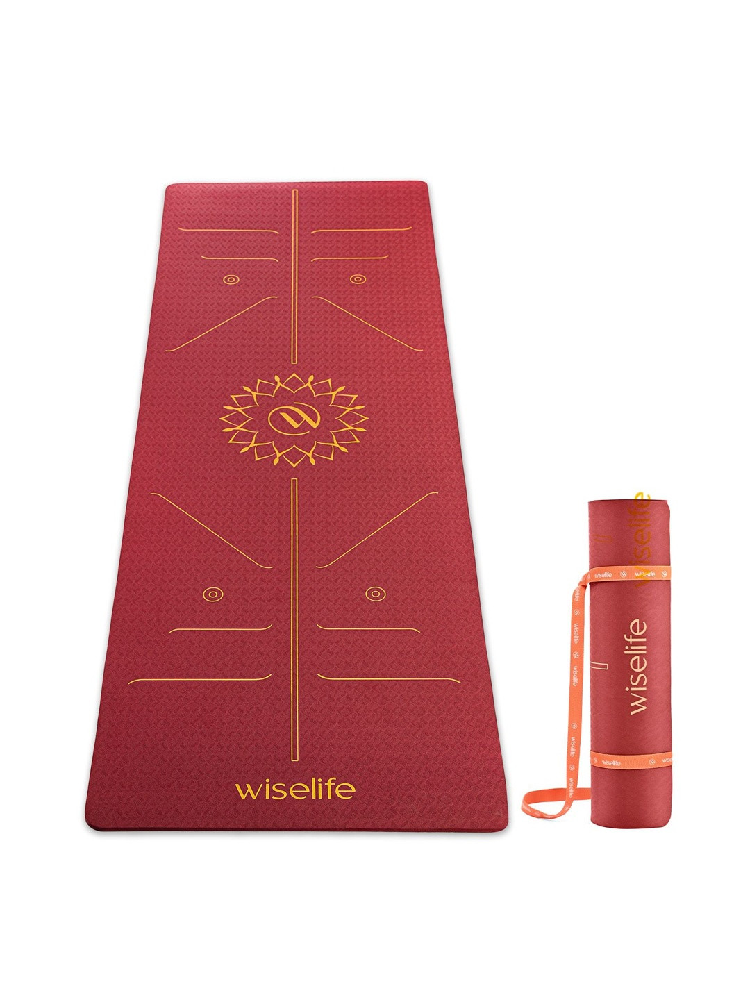 WiseLife Printed Rectangular 10 MM Yoga Mat