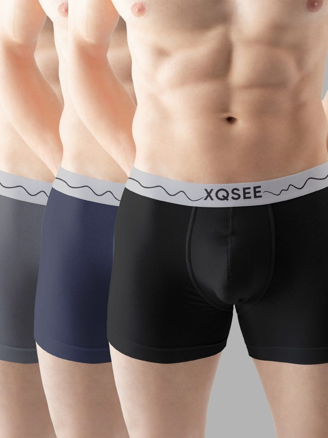 XQSEE Pack Of 3 Mid-Rise Trunk