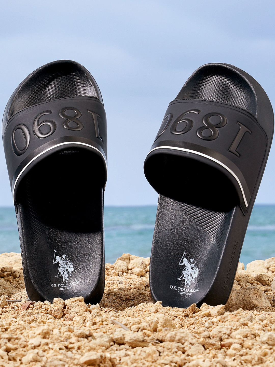 U.S. Polo Assn. Men Printed Sliders