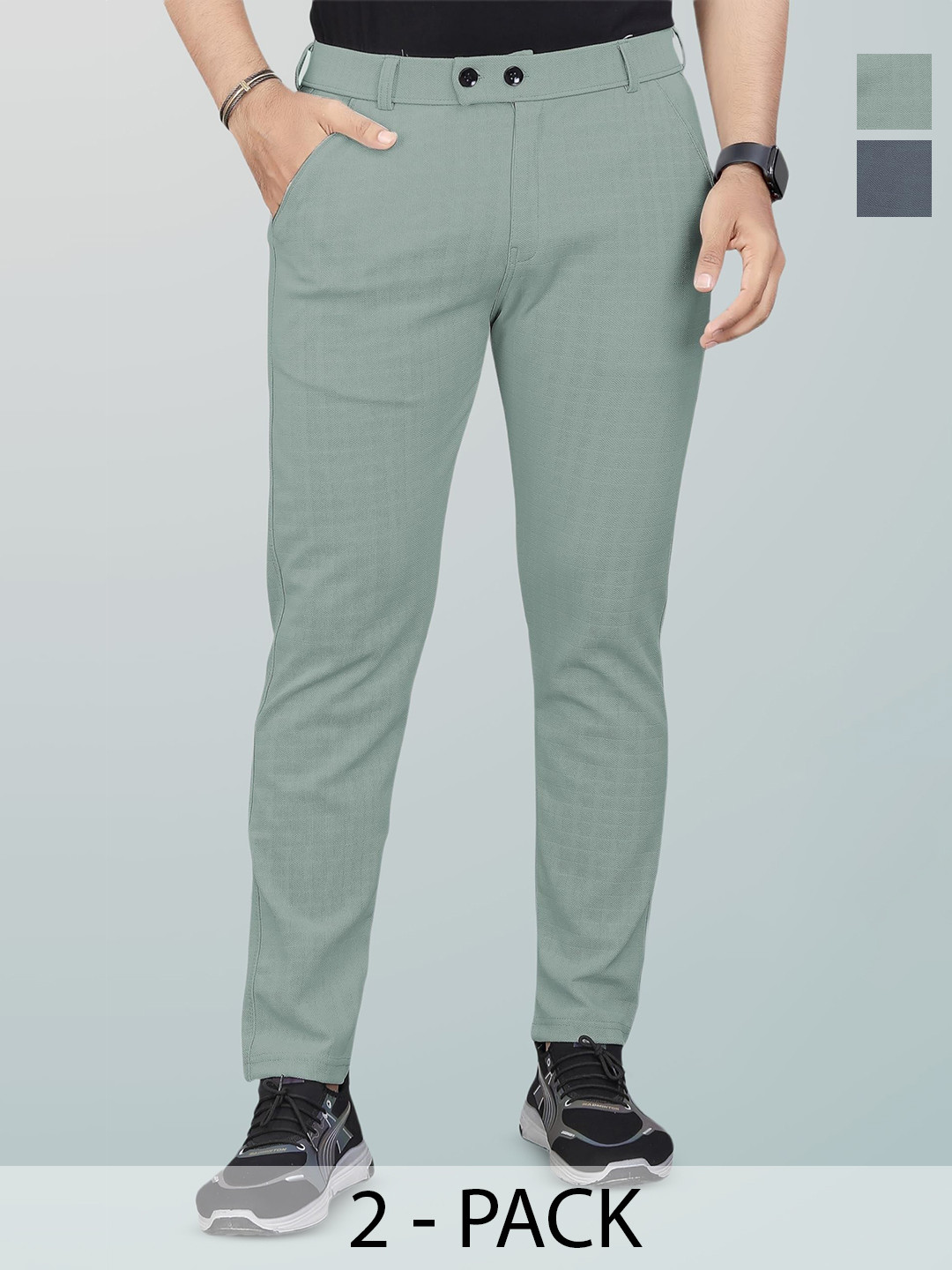 La Pajaro Men Easy Wash Trousers