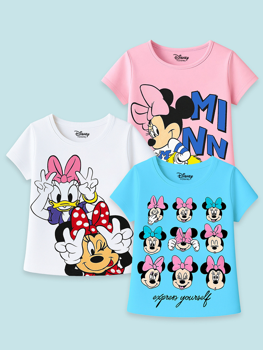 YK Disney Girls Cotton Tshirts