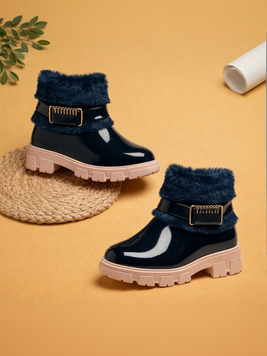 CST Lifestyle Girls Casual Block-Heeled Winter Boots