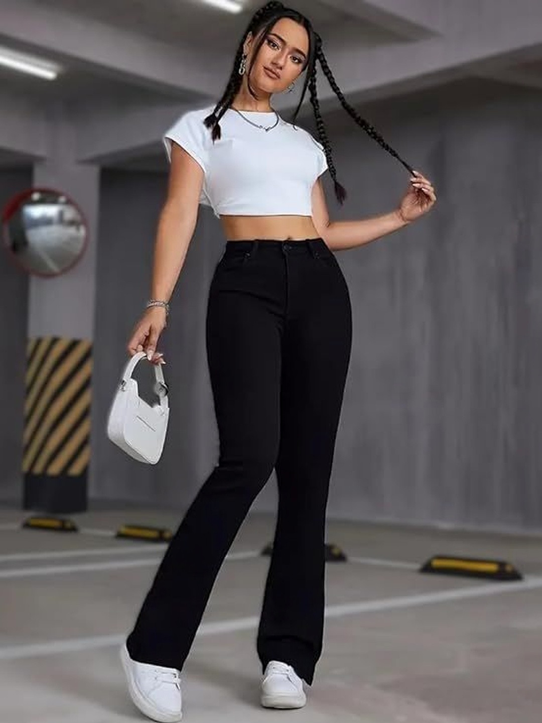 CORSICA Women Bootcut High-Rise Stretchable Jeans