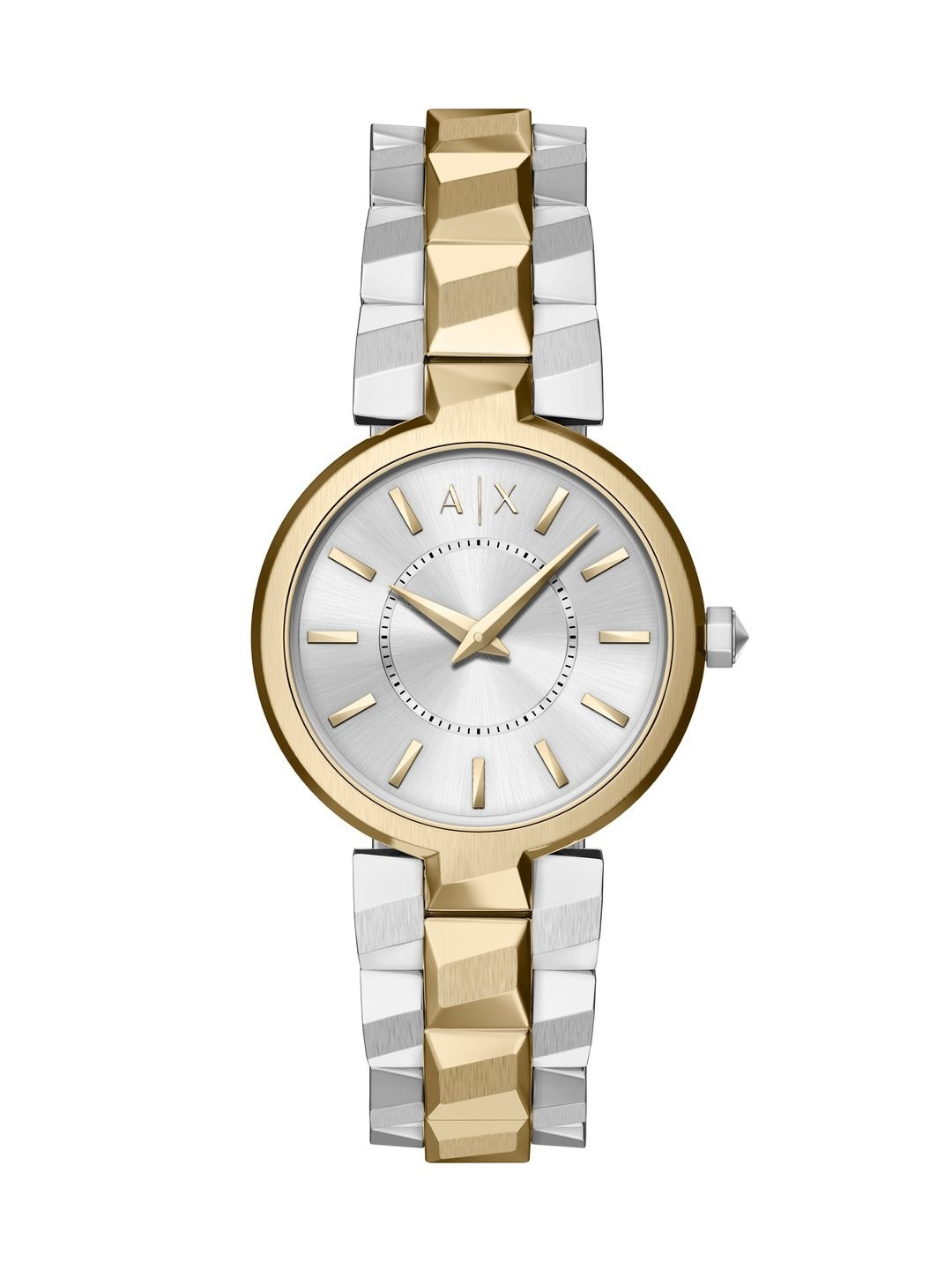 Armani Exchange Women Dial & Stainless Steel Bracelet Style Straps Analogue Watch AX4406