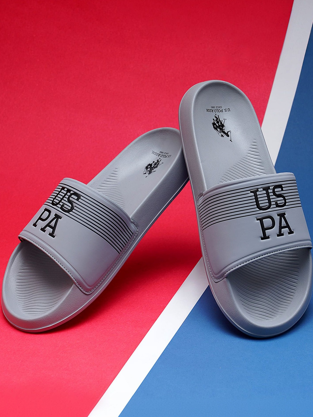 U.S. Polo Assn. Men Printed Sliders