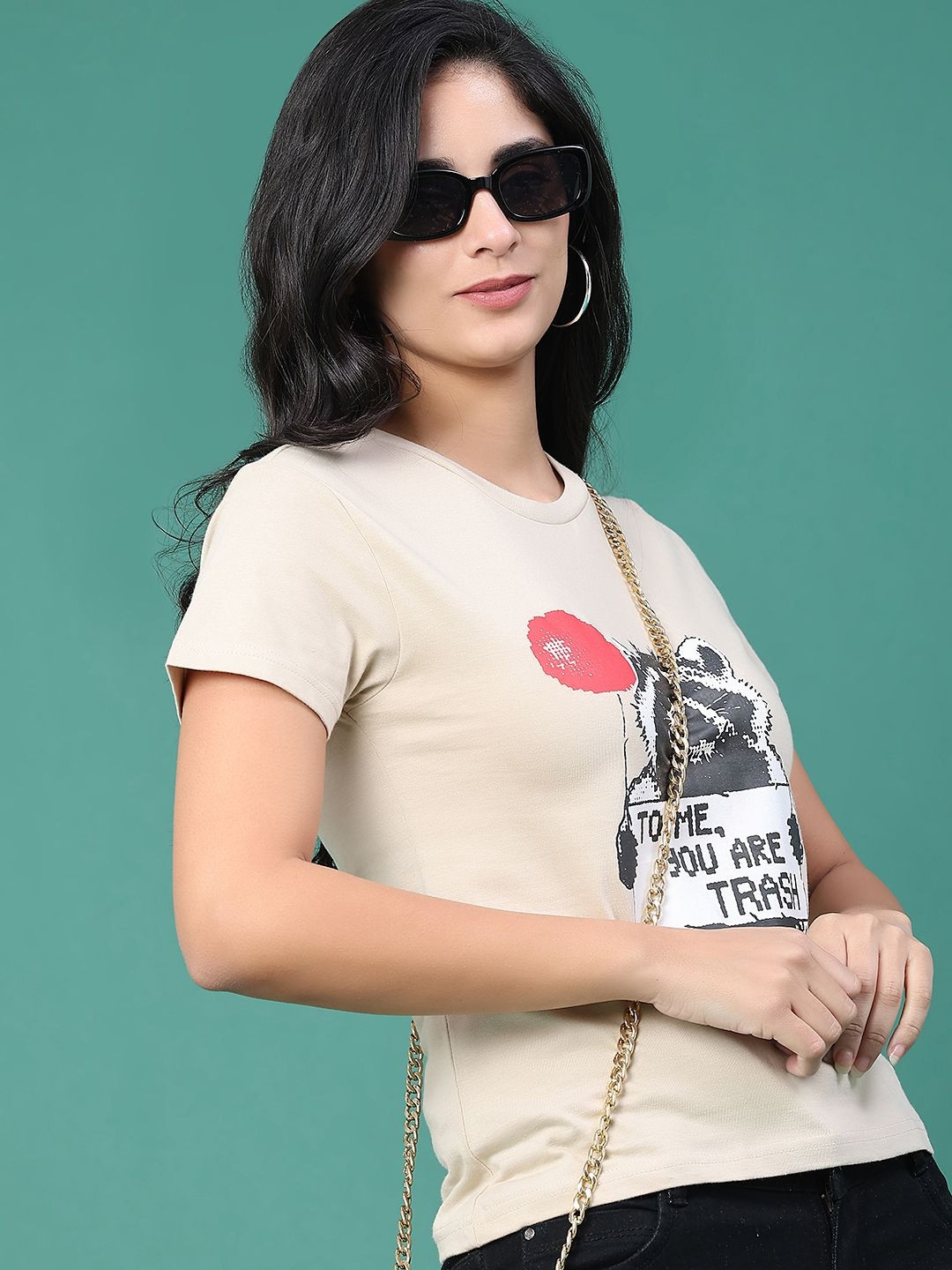 LIMEROAD Women Printed T-shirt