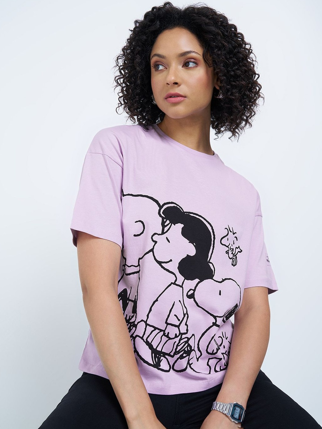 SF JEANS by Pantaloons Women Printed T-shirt
