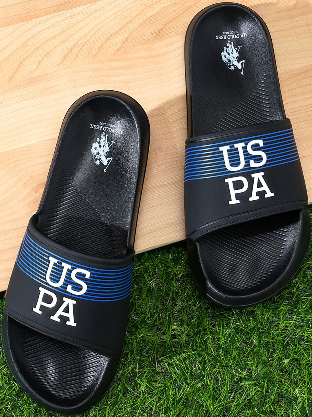 U.S. Polo Assn. Men Printed Sliders