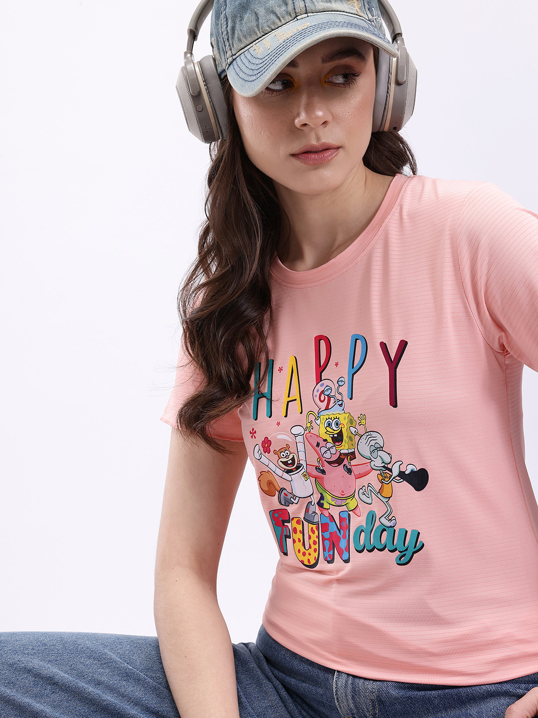 Kook N Keech Spongebob Printed T-shirt