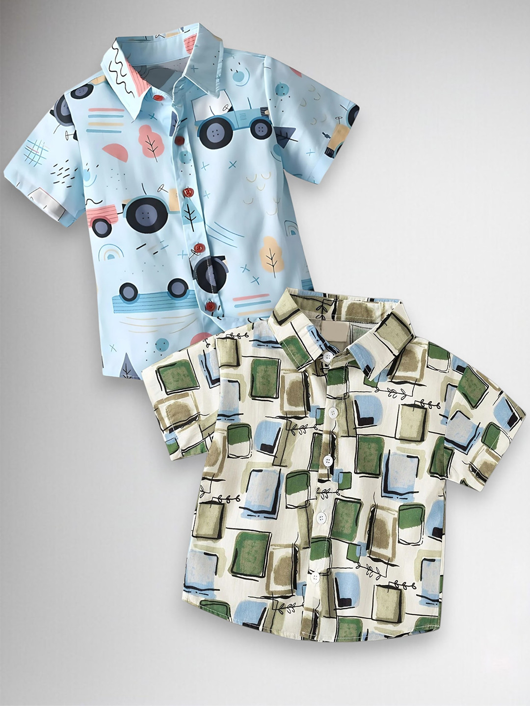 RAVYA TRENDZ Boys Classic Printed Casual Shirt