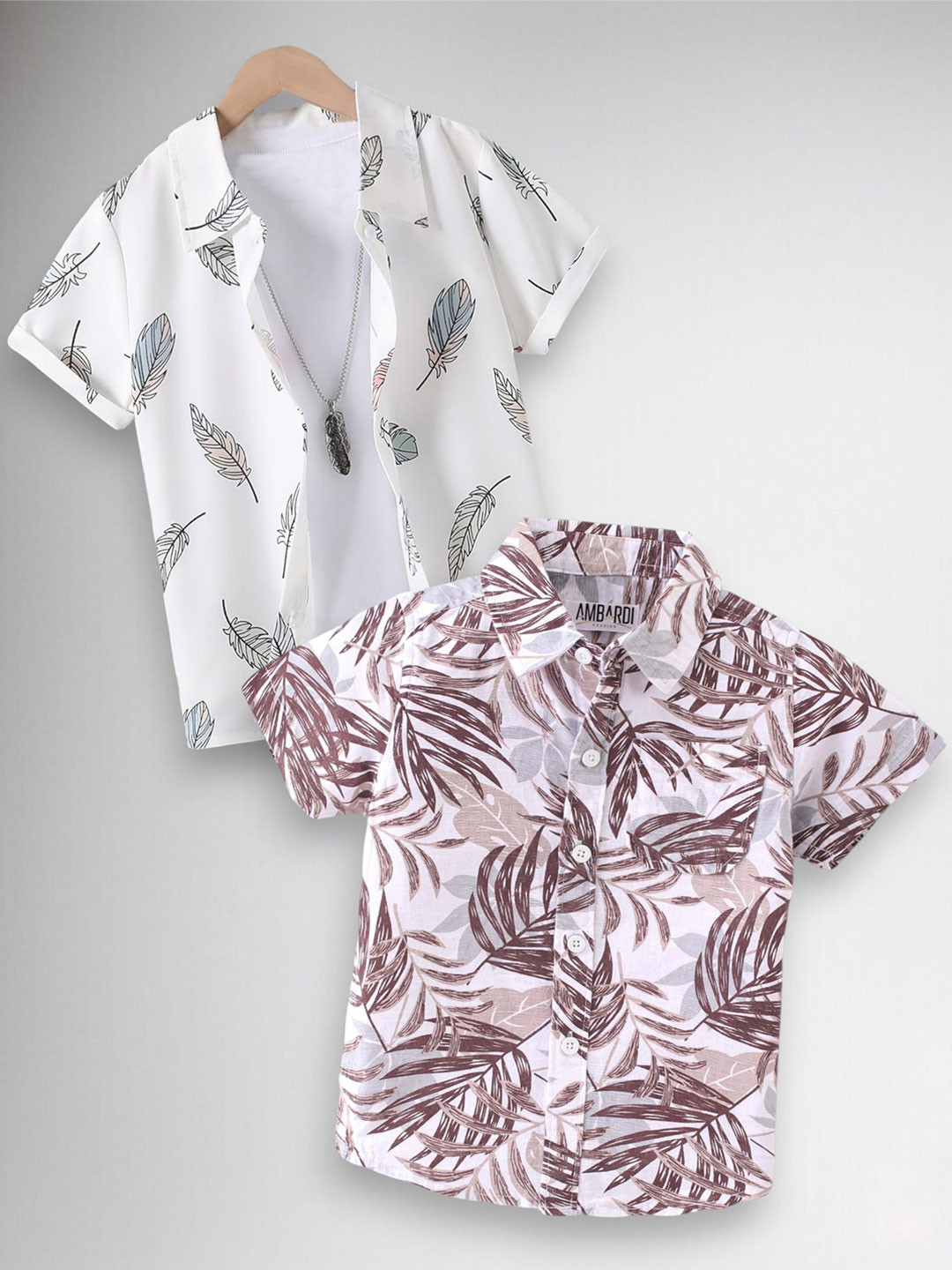 RAVYA TRENDZ Boys Classic Floral Printed Casual Shirt